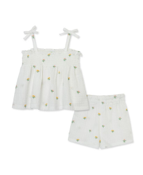 Пижама Little Me Floral Gauze Play Set.