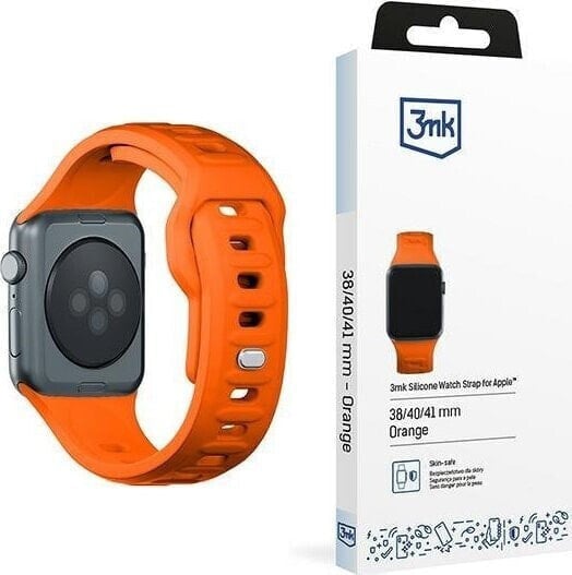 3MK 38/40/41 mm Orange - 3mk Silicone Watch Strap for Apple