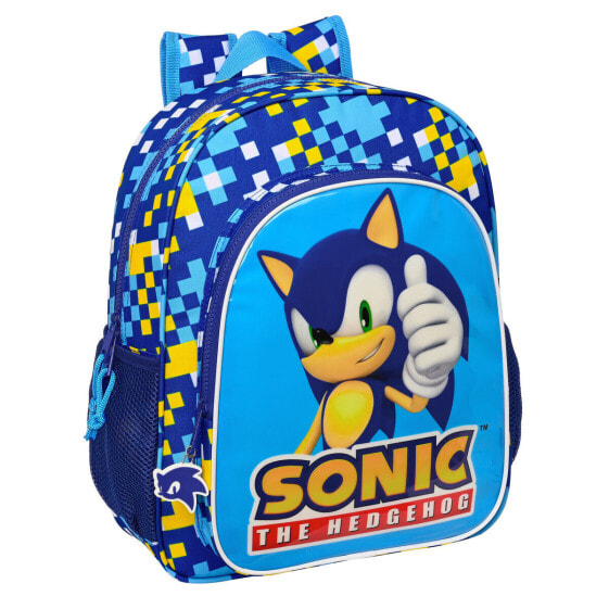 Школьный рюкзак Sonic Speed 32 x 38 x 12 см Синий для детей