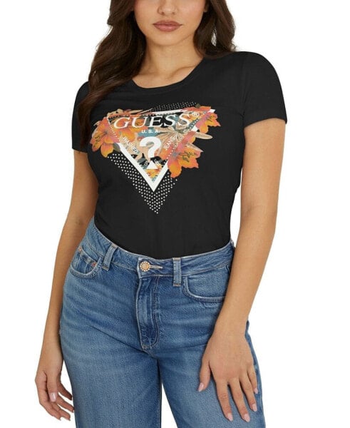 Топ Guess Tropical Triangle  Embellished