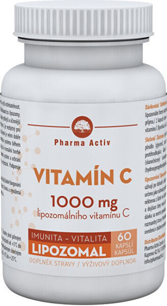 Антиоксидант Liposomal vitamin C 1000 мг 60 капсул Pharma Activ
