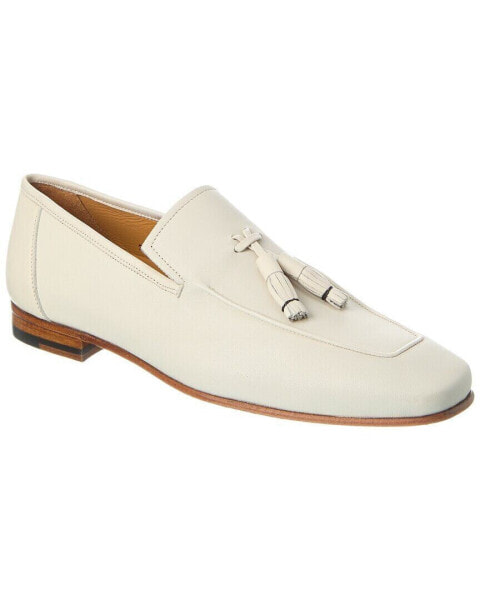 Mezlan Javea Tassel Leather Loafer Men's White 9