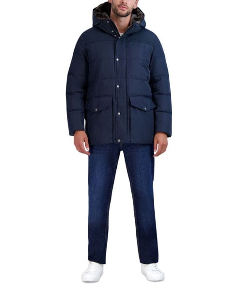 Men's Parka with Fleece-Lined Hood