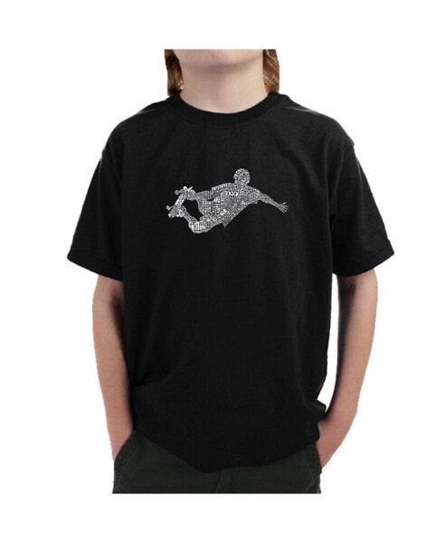 Boy's Word Art T-shirt - POPULAR SKATING MOVES & TRICKS