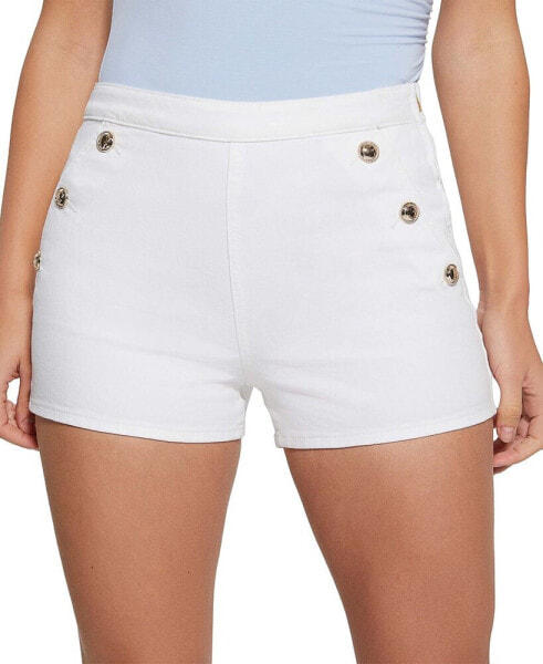 Women's Janae Sailor-Button Side-Zip Shorts