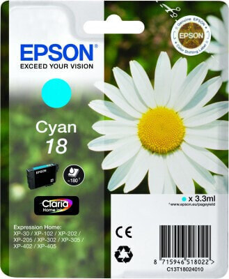 Epson Daisy Singlepack Cyan 18 Claria Home Ink - Dye-based ink - 1 pc(s)