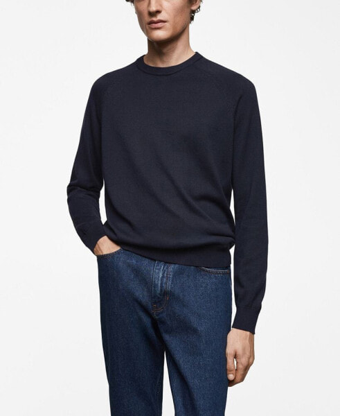 Men's Fine-Knit Cotton Sweater