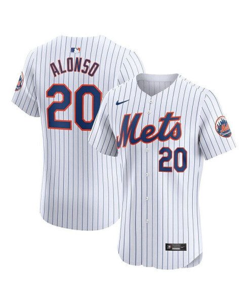 Men's Pete Alonso White New York Mets Home Elite Jersey