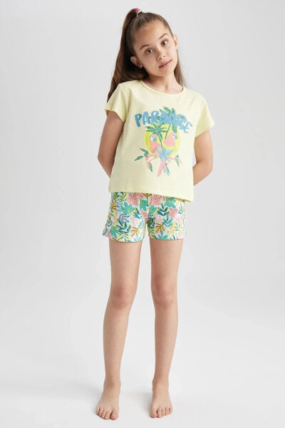 Kız Çocuk Regular Fit 2'li Pijama Takımı