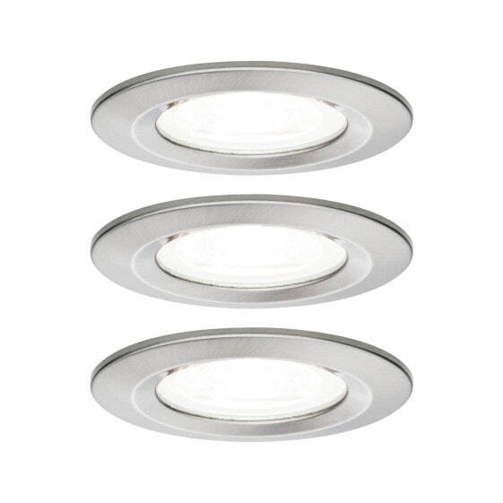 PAULMANN Nova - Recessed lighting spot - GU10 - LED - 6.5 W - 470 lm - Stainless steel