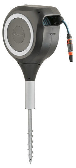 Катушка для шланга Gardena RollUp - Ground-standing reel - Automatic - Functional - Black - Grey - 0 - 360° - 20 m