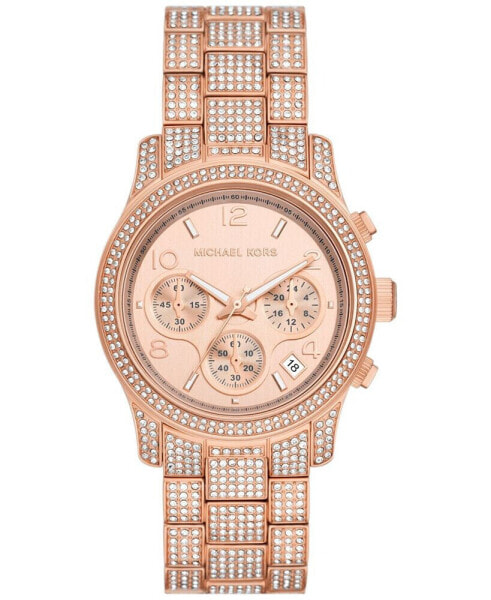 Women's Runway Chronograph Rose Gold-Tone Stainless Steel Watch 38mm