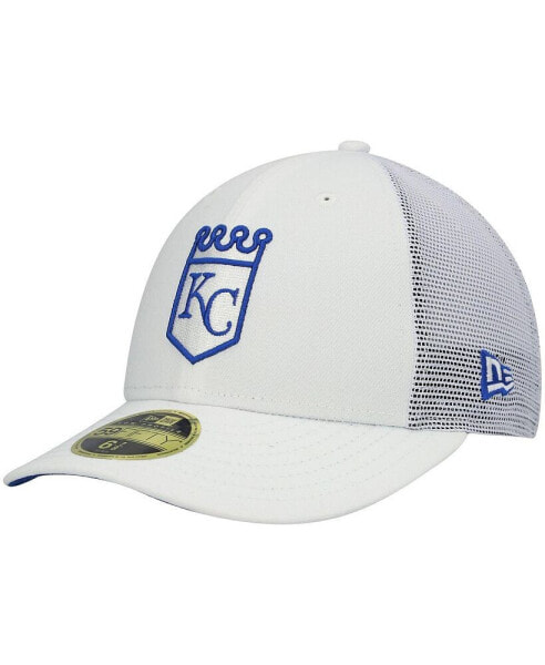 Men's White Kansas City Royals 2022 Batting Practice Low Profile 59FIFTY Fitted Hat