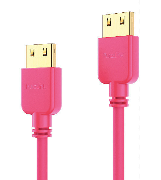 PureLink PI0505-003, 0.3 m, HDMI Type A (Standard), HDMI Type A (Standard), 18 Gbit/s, Pink