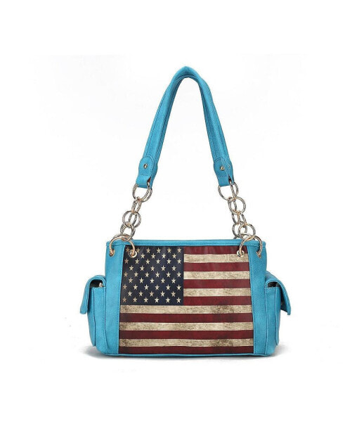 Alaina Women s Patriotic Shoulder Bag by Mia K