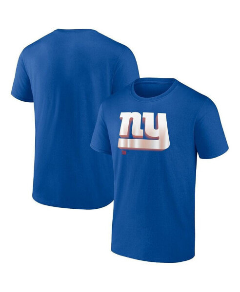 Men's Royal New York Giants Chrome Dimension T-shirt