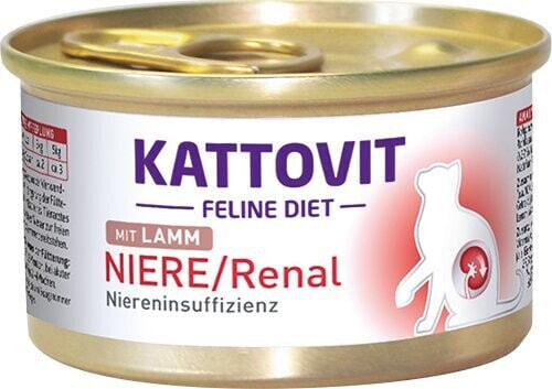 Kattovit KATTOVIT NIERE/RENAL Feline Jagnięcina puszka 85g dla kota