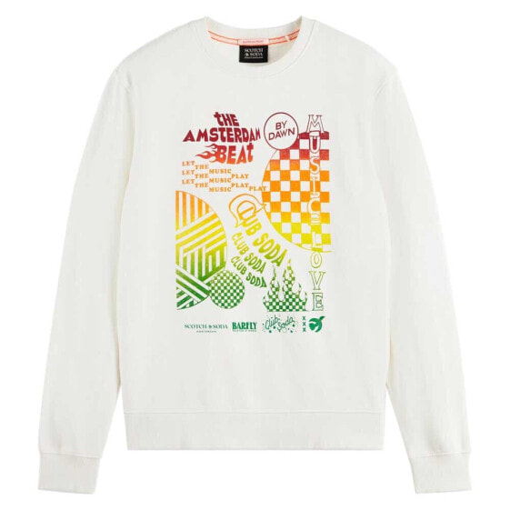 SCOTCH & SODA Chest Artwork sweatshirt
