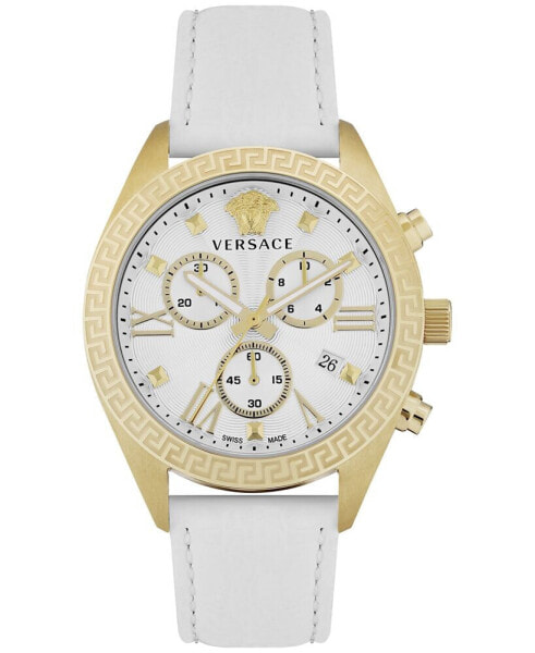 Часы Versace Swiss Greca White Leather 40mm
