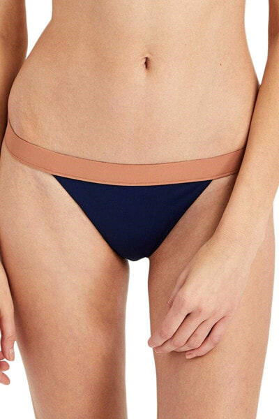 Onia Women's 173956 Leila Colorblocked Banded Hipster Bikini Bottom Size L