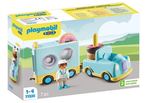 PLAYMOBIL 123 Verrückter Donut Truck mit Stapel- und Sortierfunktion 71325