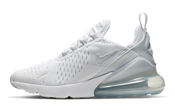 Кроссовки Nike Air Max 270 детские ГС серебристо-белые