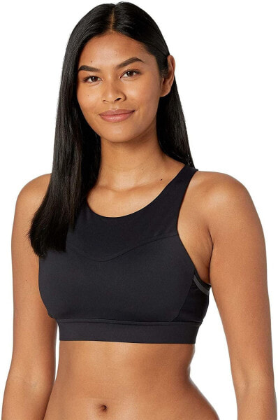 Brooks 272766 Women Drive Three-Pocket Run Bra Black 38A/B