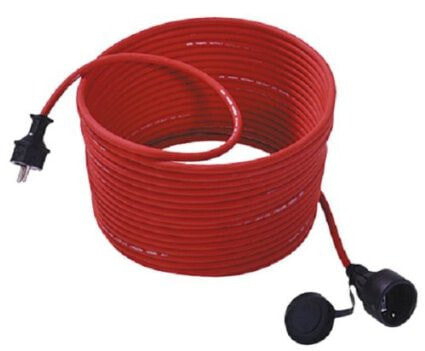 Bachmann 343.373 - 15 m - 1 AC outlet(s) - Outdoor - Red - Neoprene - Rubber - 250 V