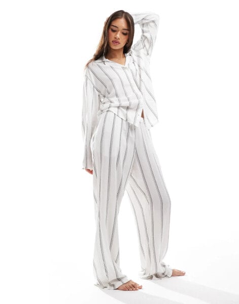 Tommy Hilfiger TH Original Woven Pyjama Bottoms in White