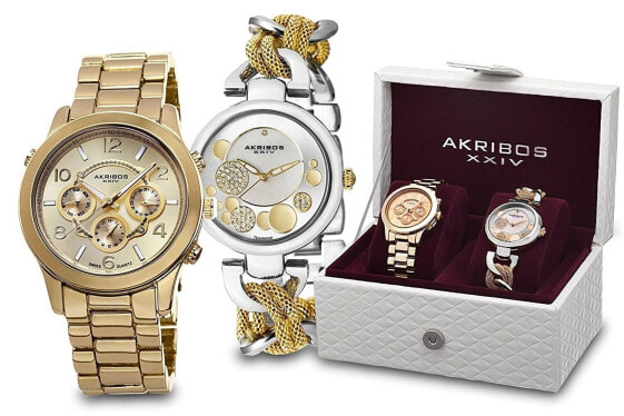 Часы Akribos XXIV Womens Two Tone 40mm Watch