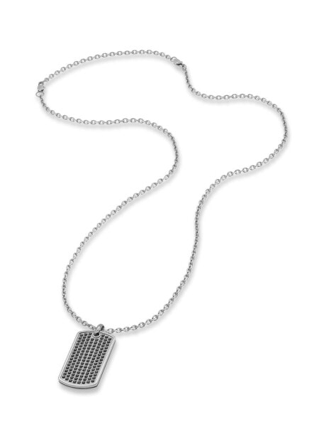 Save Brave SBN-GARETT-ZI-BK Mens Necklace 50cm, adjustable