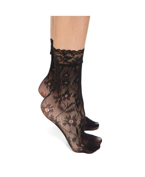 FLORAL FISHNET SOCKS