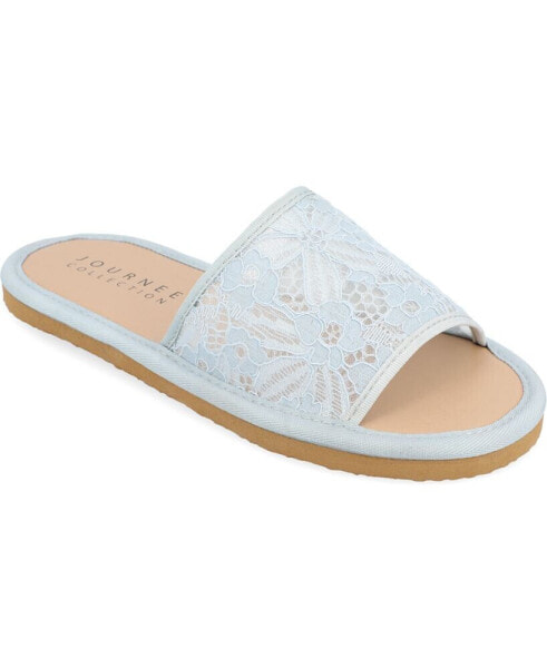 Women's Eniola Lace Flat Slide Sandals