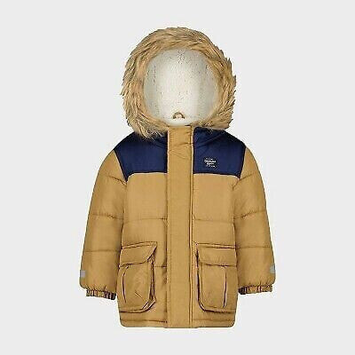 OshKosh B'gosh Baby Boys' Colorblock Snow Bib and Jacket Set - Beige 12M