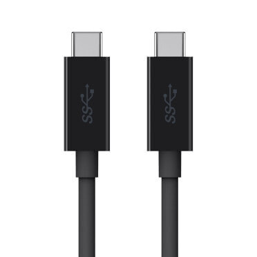 Belkin F2CU049bt2M-BLK - 2 m - USB C - USB C - USB 3.2 Gen 1 (3.1 Gen 1) - Male/Male - Black