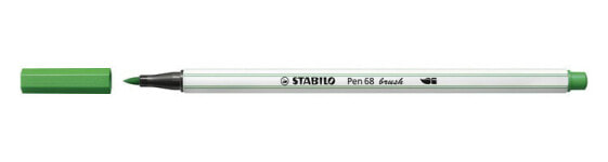 STABILO Pen 68 brush - 1 colours - Green - Brush tip - Green,White - Hexagonal - Water-based ink