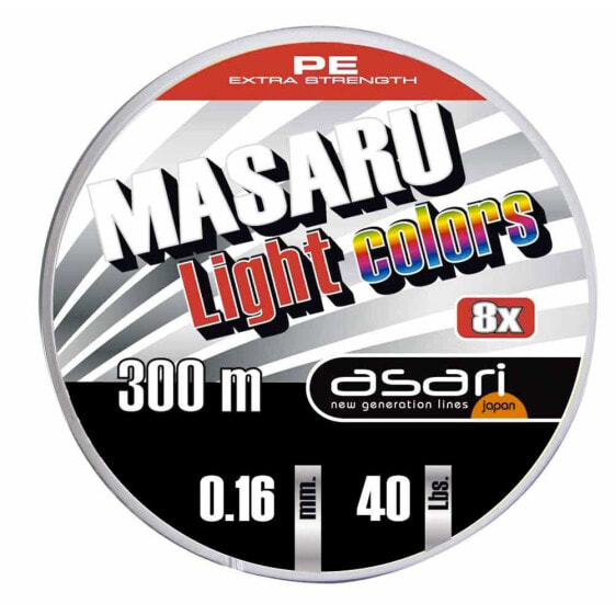 Леска мультиколорная ASARI Masaru Light Colors 300 м