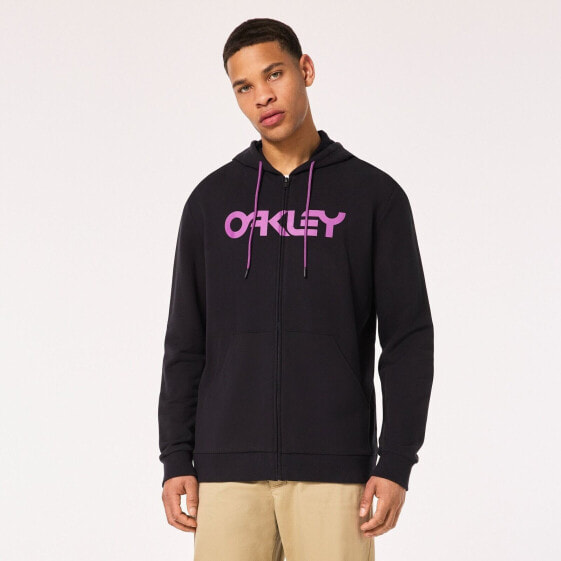 [FOA403057-9EB] MENS OAKLEY TEDDY FULL ZIP HODDIE - BLACKOUT/ULTRA PURPLE