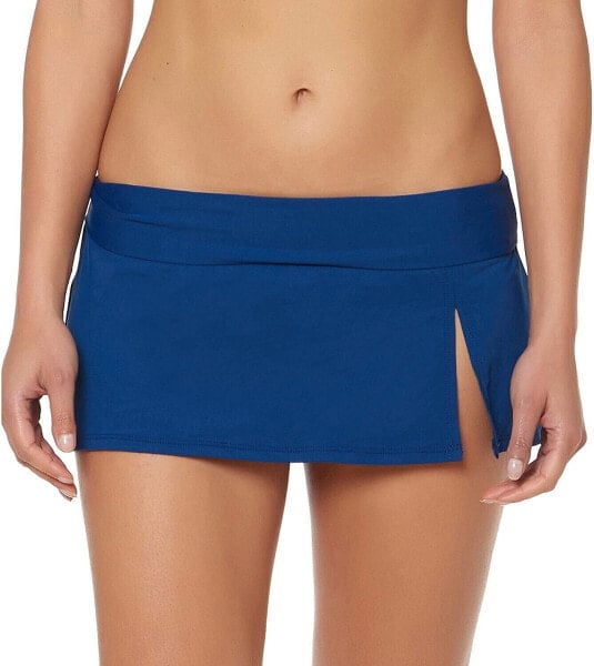 Bleu Rod Beattie Women's 182454 Skirted Hipster Bikini Bottom Swimwear Size 12