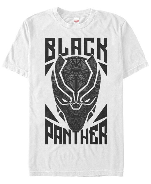 Marvel Men's Black Panther Geometric Mask, Short Sleeve T-Shirt
