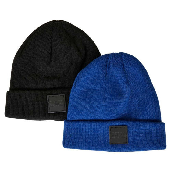 Детские длинные шапки URBAN CLASSICS Logopatch Beanie 2 ед.