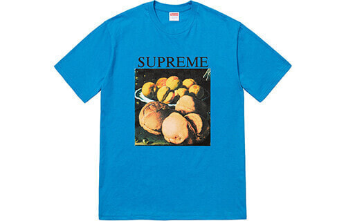 Supreme FW18 Still Life Tee Bright Blue 印花短袖T恤 男女同款 蓝色 送礼推荐 / Футболка Supreme FW18 Still Life Tee Bright Blue T SUP-FW18-023