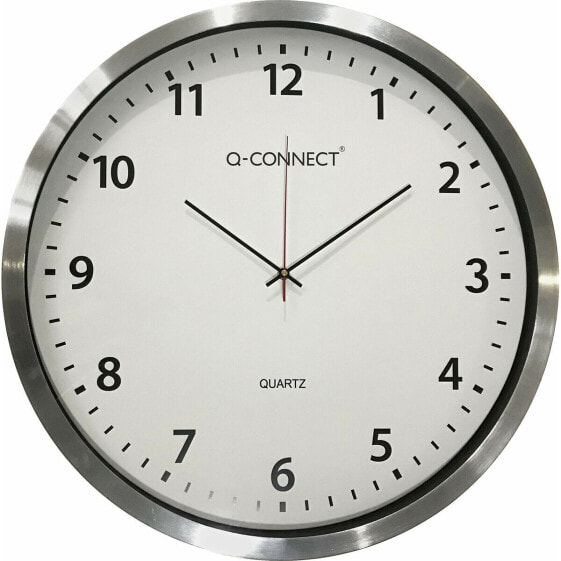 Часы настенные Q-Connect KF11216 белые Ø 50 см пластик металл/пластик