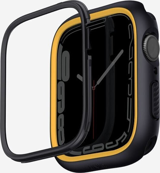 Uniq Etui UNIQ Moduo Apple Watch 4/5/6/7/8/SE 44/45mm czarny-musztardowy/midnight-mustard