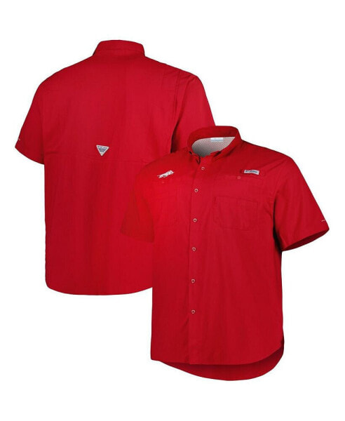 Men's Cardinal Arkansas Razorbacks Big and Tall Collegiate Tamiami Button-Down Shirt
