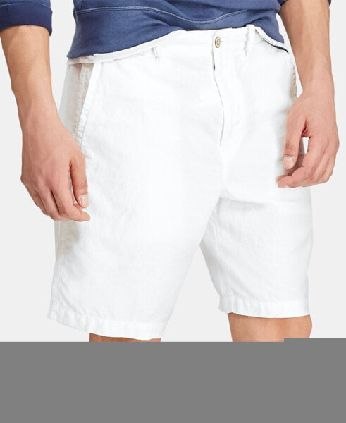 Men's 8.5" Straight-Fit Linen Cotton Chino Shorts