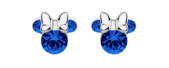 Glittering silver Minnie Mouse stud earrings ES00028SSEPL.CS