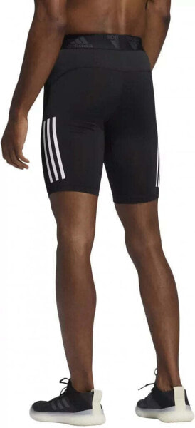 [GL0458] Mens Adidas Techfit 3 Stripe Short Tights