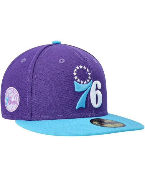 Men's Purple Philadelphia 76ers Vice 59FIFTY Fitted Hat