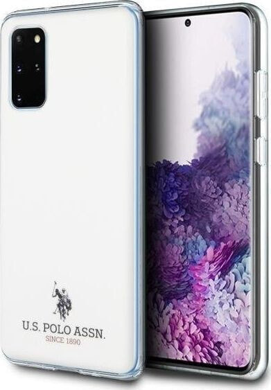 Чехол для смартфона U.S. Polo Assn. US Polo Shiny для Samsung Galaxy S20+ G985, белый